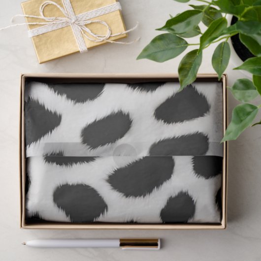 ラグジュアリートレンディーホワイトレオパードエレガントコレクション 薄葉紙 (ギフト)