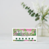 ラグジュアリートロピッモダンクブティック&サロンピンク ロイヤリティカード (スタンド正面)