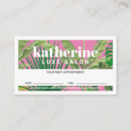 ラグジュアリートロピッモダンクブティック&サロンPInk 予約カード