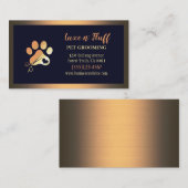 ラグジュアリードッグペットグルーミングポーハサミ 名刺 (正面/裏面)