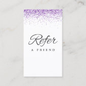 ラグジュアリードリップグリッターパープルサロン紹介カード 紹介カード (正面)