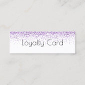ラグジュアリードリップスグリッターパープルサロン ロイヤリティカード (正面)