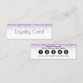 ラグジュアリードリップスグリッターパープルサロン ロイヤリティカード