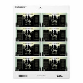 ラグジュアリードリップブラックアンドパール体バターラベル ラベル (フルシート)