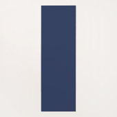 ラグジュアリーネイビーブルースパークル金ゴールドグリッターパターン ヨガマット (裏面)