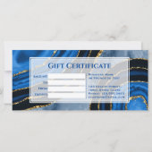 ラグジュアリーネイビーブルー瑪瑙ギルド贈答証明書 (裏面)