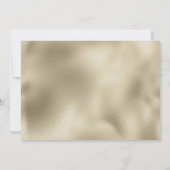 ラグジュアリーネイビーブルー金ゴールドホワイトオーキッドサンキュー 招待状 (裏面)