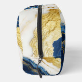 ラグジュアリーネイビーブルー&金ゴールドリーフマーブル ドップキット (右)