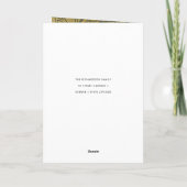 ラグジュアリーネイビー金ゴールドホリーベリー愛JOY PEACE写真 カード (裏面)