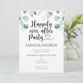 ラグジュアリーハッピリーエバーイ結婚ズユーカリ 招待状 (スタンド正面)