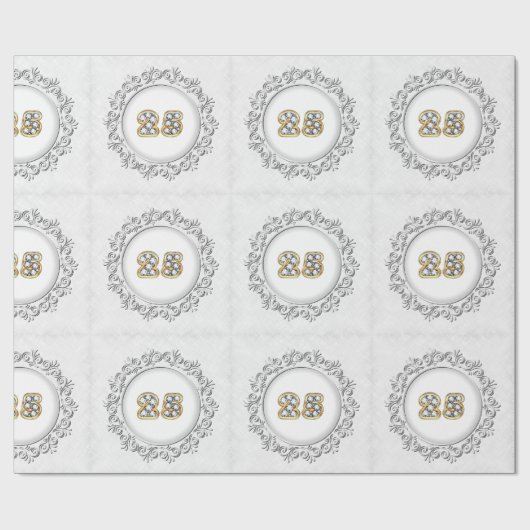 ラグジュアリーハッピーシルバー25周年記念 ラッピングペーパー (フラット)