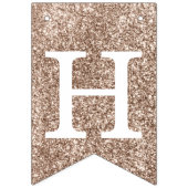 ラグジュアリーハッピーバースデーフォトバルーングリッター バンティングフラッグ (第2の旗)