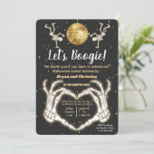 ラグジュアリーハロウィーンダンススケートズディスコボールパーティー 招待状 (スタンド正面)