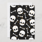 ラグジュアリーハロウィーンダンススケートズディスコボールパーティー 招待状 (裏面)