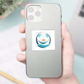 ラグジュアリーハンモックサンセットロゴ シール (スマートフォン)