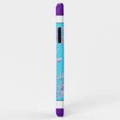 ラグジュアリーバタフライiPhone 11 Pro最大ケースパープルブルー Case-Mate iPhoneケース (裏面/右)