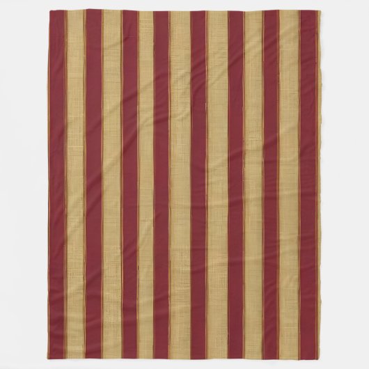 ラグジュアリーバモダンルガンディ金ゴールドリネンコレクション フリースブランケット (正面)