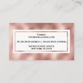 ラグジュアリーバラ金ゴールドさくらんぼブロッサム 名刺 (裏面)