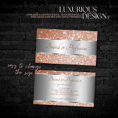 ラグジュアリーバラ金ゴールドグリッタースターズシルバーデコ縁どール 名刺