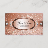 ラグジュアリーバラ金ゴールドグリッタースターズダイアモンズデラックス 名刺 (正面)