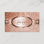 ラグジュアリーバラ金ゴールドグリッタースターズダイヤモンドモノグラム 名刺 (正面)