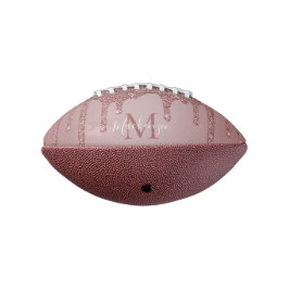 ラグジュアリーバラ金ゴールドグリッタードリップスモノグラム アメリカンフットボール