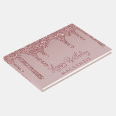 ラグジュアリーバラ金ゴールドグリッタードリップ誕生日 ゲストブック (コーナー)