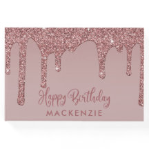 ラグジュアリーバラ金ゴールドグリッタードリップ誕生日