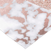 ラグジュアリーバラ金ゴールドグリッター幾何大理石 ショートテーブルランナー (コーナー)