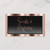 ラグジュアリーバラ金ゴールドシックブラックグラデーショスタイリッシュンリュックス 名刺 (正面)