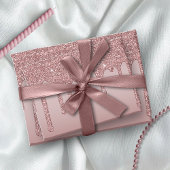 ラグジュアリーバラ金ゴールドスパークルグラムグリッタードリップ ラッピングペーパーシート