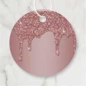 ラグジュアリーバラ金ゴールドスパークルグリッタードリップスモノグラム フェイバータグ (裏面)