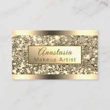 ラグジュアリーバラ金ゴールドチュンキーグリッターメイクアップアーティスト