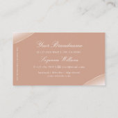 ラグジュアリーバラ金ゴールドデコースパークルジュエリー 名刺 (裏面)