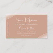 ラグジュアリーバラ金ゴールドデコールジュエきらめくリー 名刺 (裏面)