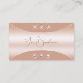 ラグジュアリーバラ金ゴールドデコールジュエきらめくリー 名刺 (正面)