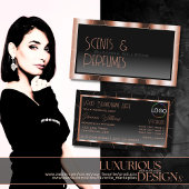 ラグジュアリーバラ金ゴールドブラックグラデーション付きロゴラックス 名刺