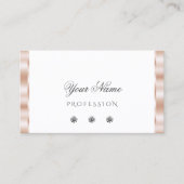 ラグジュアリーバラ金ゴールドホワきらめくイトジェルスタイリッシュズ 名刺 (正面)