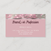 ラグジュアリーバラ金ゴールドマーブルグリッターシャイニースターシック 名刺 (裏面)