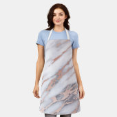 ラグジュアリーバラ金ゴールドマーブル エプロン (着用した状態)