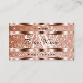 ラグジュアリーバラ金ゴールドルミナンスグリッタースターズモノグラム 名刺 (正面)