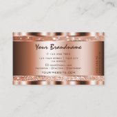 ラグジュアリーバラ金ゴールドルミナンスグリッタースターズ大切 名刺 (裏面)