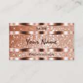 ラグジュアリーバラ金ゴールドルミナンスグリッタースターズ大切 名刺 (正面)