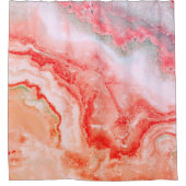 ラグジュアリーバラ金ゴールド赤面鉱物瑪瑙 シャワーカーテン (正面)