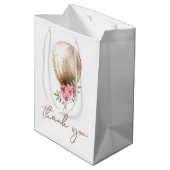 ラグジュアリーバルーングリッターパーティーありがとう ミディアムペーパーバッグ (裏面アングル)