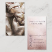 ラグジュアリーバレエ学校の写真 名刺 (正面/裏面)