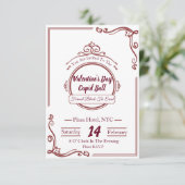 ラグジュアリーバレンタイン招待状 招待状 (スタンド正面)