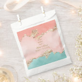 ラグジュアリーパステルウォーターカラーゴールドフォイル結婚ズ フェイバーバッグ (クリップ留めされた状態)