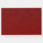 ラグジュアリーパーソナライズされたなベ王室のルベットプリント ゲストブック (裏面)