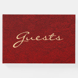 ラグジュアリーパーソナライズされたなベ王室のルベットプリント ゲストブック